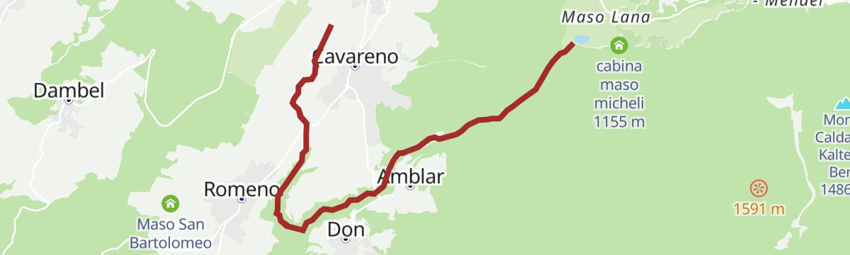 Route map: Torrente Linor-Moscabio LM